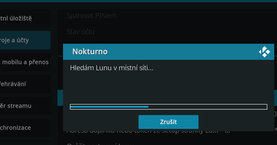 Hledání Luny v síti